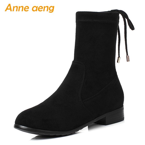 2019 new winter women ankle boots low square heel round toe solid zip lace-up kid suede women shoes black warm short boots
2019 new winter women ankle boots low square heel round toe solid zip lace-up kid suede women shoes black warm short boots