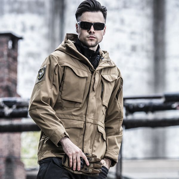 men's jackets outdoor waterproof softshell jacket hunting windbreaker ski coat hiking rain camping fishing tactical clothing men&women, Black;brown
men's jackets outdoor waterproof softshell jacket hunting windbreaker ski coat hiking rain camping fishing tactical clothing men&women, Black;brown