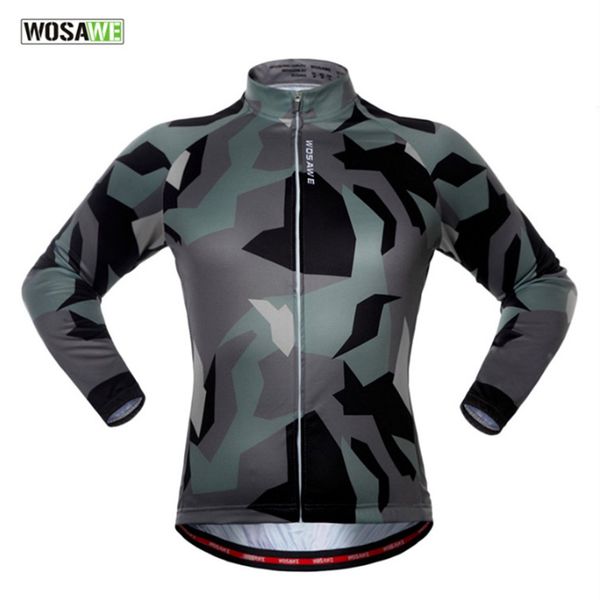 wosawe camouflage autumn and winter bicycle clothing windproof long sleeve jacket outdoor sports riding cycling jacket hot, Black;white
wosawe camouflage autumn and winter bicycle clothing windproof long sleeve jacket outdoor sports riding cycling jacket hot, Black;white