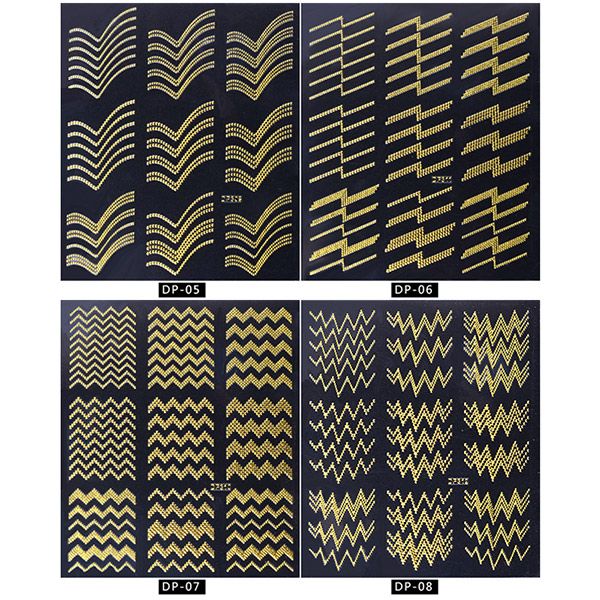 3d nail art sticker metal striped wave line adhesive tips decoration stickers diy manicure v9-drop, Black
3d nail art sticker metal striped wave line adhesive tips decoration stickers diy manicure v9-drop, Black