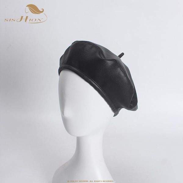 sishion leather beret 2019 autumn and winter new ladies hat black red fashion hipster wild painter hat sp0643, Blue;gray
sishion leather beret 2019 autumn and winter new ladies hat black red fashion hipster wild painter hat sp0643, Blue;gray