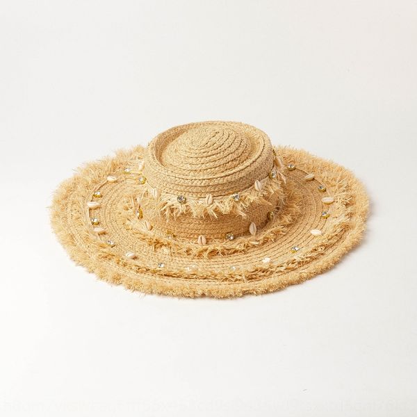 summer shell bright diamond grass beard decorative lafite big shell ring ring brim cap sun hat, Blue;gray
summer shell bright diamond grass beard decorative lafite big shell ring ring brim cap sun hat, Blue;gray
