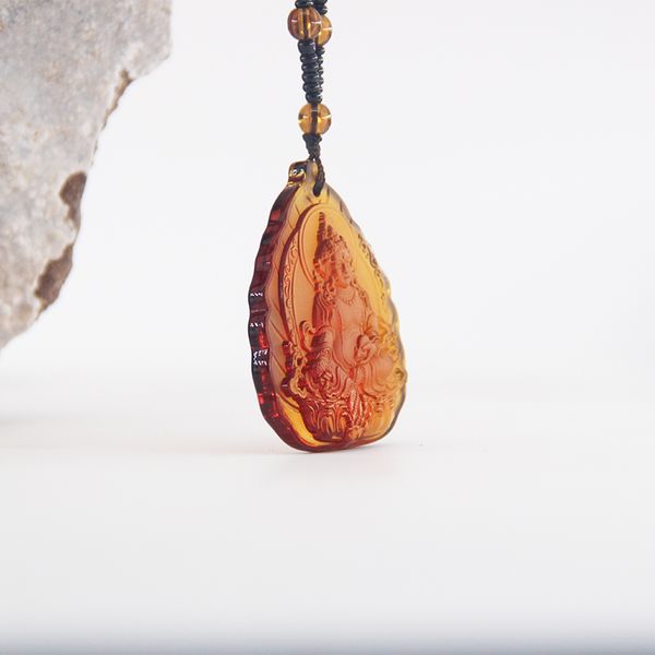 unique leaf shape amber yellow jambhala buddha necklace with crystal bead chain for liuli buddha pendant necklace, Silver
unique leaf shape amber yellow jambhala buddha necklace with crystal bead chain for liuli buddha pendant necklace, Silver
