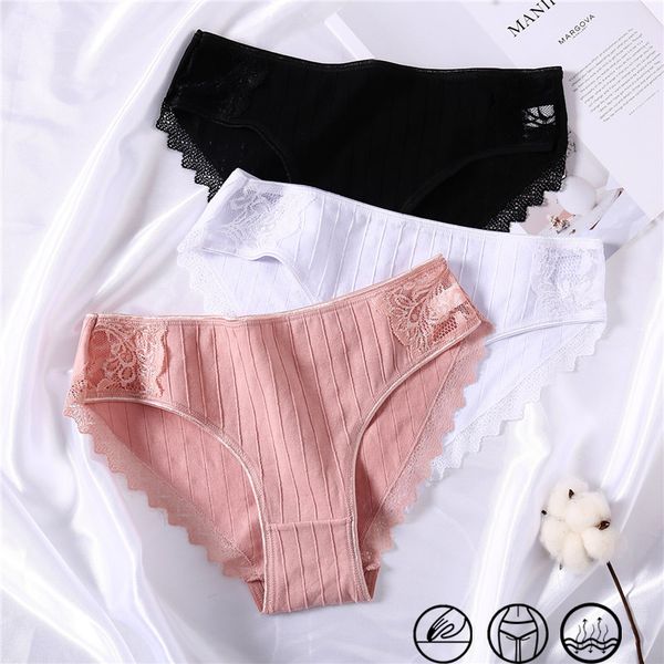 women's panties lace cotton women briefs comfortable panty ladies lingerie low rise soft underwear -xl girls underpants, Black;pink
women's panties lace cotton women briefs comfortable panty ladies lingerie low rise soft underwear -xl girls underpants, Black;pink