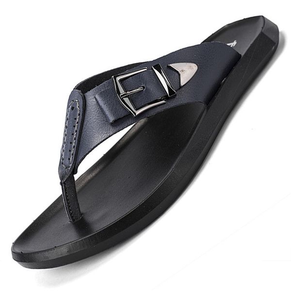 summer cool slippers anti-slip genuine leather flip flops beach shoes slippers large size casual, Black
summer cool slippers anti-slip genuine leather flip flops beach shoes slippers large size casual, Black