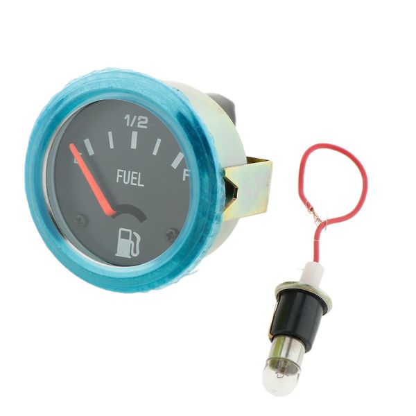 2inch / 52mm mechanical car fuel level gauge e-1/2-f 12v dc, black face gauge with clear lens, white figures and red needle
2inch / 52mm mechanical car fuel level gauge e-1/2-f 12v dc, black face gauge with clear lens, white figures and red needle