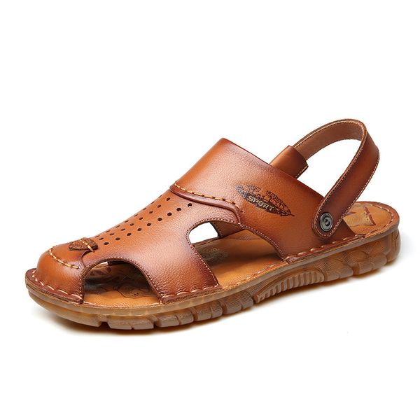 hand-made beach men's shoes head layer cowhide summer leather casual sandals comfortable breathable slippers fashion men's shoes, Black
hand-made beach men's shoes head layer cowhide summer leather casual sandals comfortable breathable slippers fashion men's shoes, Black