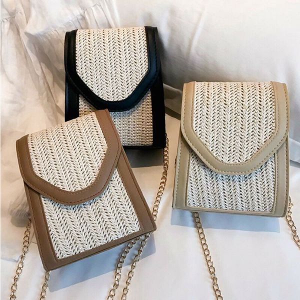 new women square leather pu + straw bag chain handbags beach shoulder bag small crossbody bags ladies messenger bags fashion 
new women square leather pu + straw bag chain handbags beach shoulder bag small crossbody bags ladies messenger bags fashion