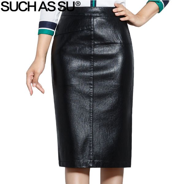 such as su new 2018 fall winter women pencil skirt black high waist pu leather skirts s-5xl female mid-long skirt t190827
such as su new 2018 fall winter women pencil skirt black high waist pu leather skirts s-5xl female mid-long skirt t190827
