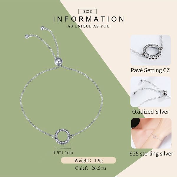 fashion-authentic 925 sterling silver glittering round circle chain link strand bracelets for women sterling silver jewelry cqb030 s915, Black
fashion-authentic 925 sterling silver glittering round circle chain link strand bracelets for women sterling silver jewelry cqb030 s915, Black