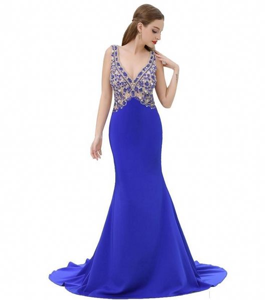 elegant girls blue dresses v neck with beading open back mermaid satin long party formal evening dresses for women prom dresses, Black;red
elegant girls blue dresses v neck with beading open back mermaid satin long party formal evening dresses for women prom dresses, Black;red