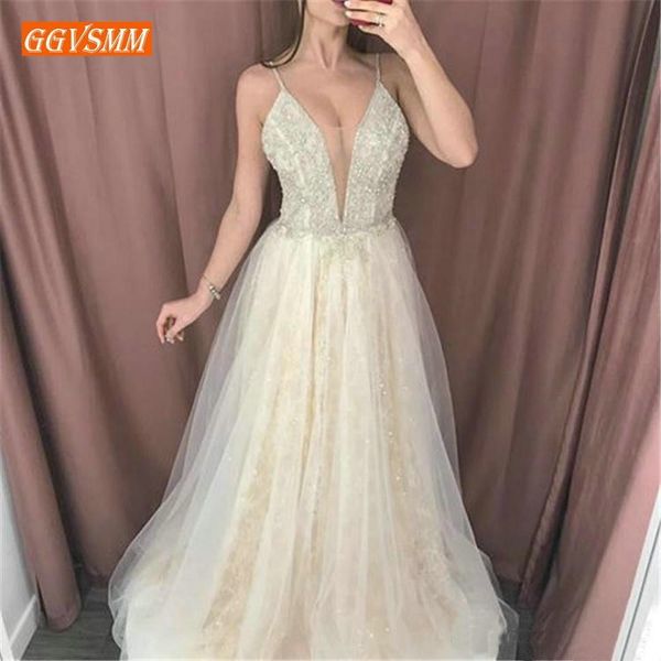 graceful champagne lace prom dresses long spaghetti strap tulle appliques a line prom dress sleeveless beach evening pary gowns, White;black
graceful champagne lace prom dresses long spaghetti strap tulle appliques a line prom dress sleeveless beach evening pary gowns, White;black