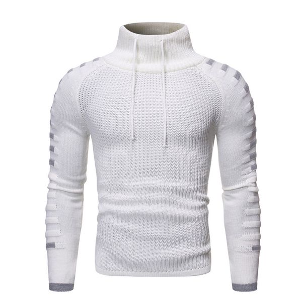winter mens designer knitted sweaters fashion turtle neck panelled slim clothes casual long sleeves mens clothing, White;black
winter mens designer knitted sweaters fashion turtle neck panelled slim clothes casual long sleeves mens clothing, White;black