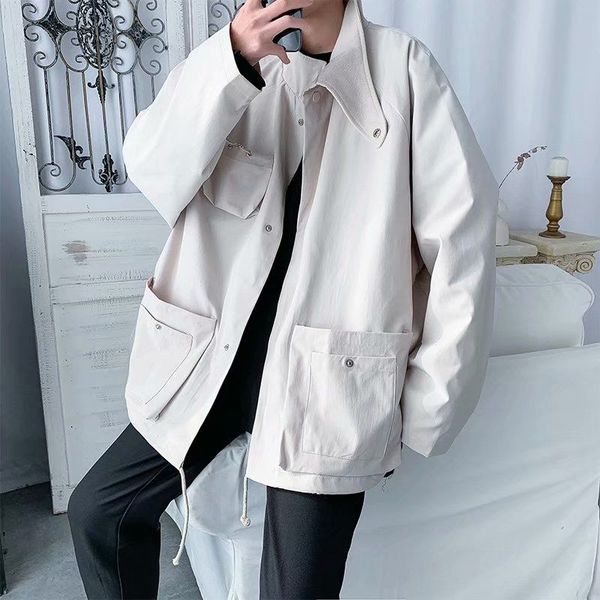 2020 new autumn men jackets mens casual fashion pullover solid color single breasted streetwear stand collar pockets coats l89, Black;brown
2020 new autumn men jackets mens casual fashion pullover solid color single breasted streetwear stand collar pockets coats l89, Black;brown