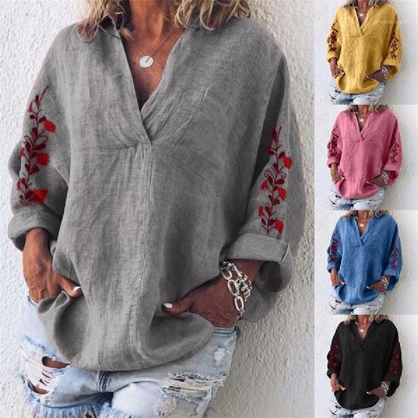 casual long sleeve v neck tees womens loose panelled tshirts fashion floral print ladies, White
casual long sleeve v neck tees womens loose panelled tshirts fashion floral print ladies, White