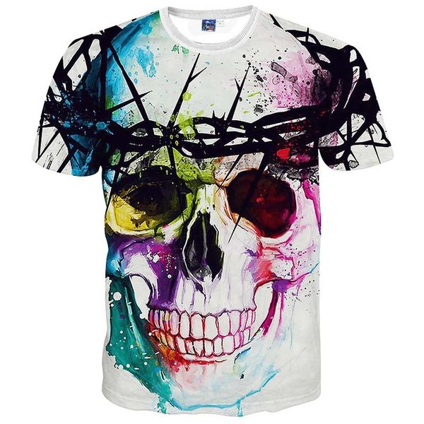 2019 fashion harajuku men/women t-shirt 3d print the skull ip hop brand t shirt summer tees, White;black
2019 fashion harajuku men/women t-shirt 3d print the skull ip hop brand t shirt summer tees, White;black