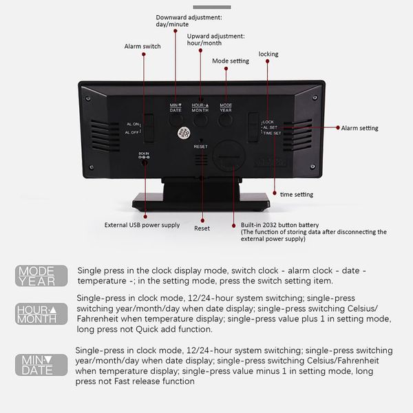 snooze desk digital alarm clock led mirror clock multifunction snooze display time night led table desktop
snooze desk digital alarm clock led mirror clock multifunction snooze display time night led table desktop