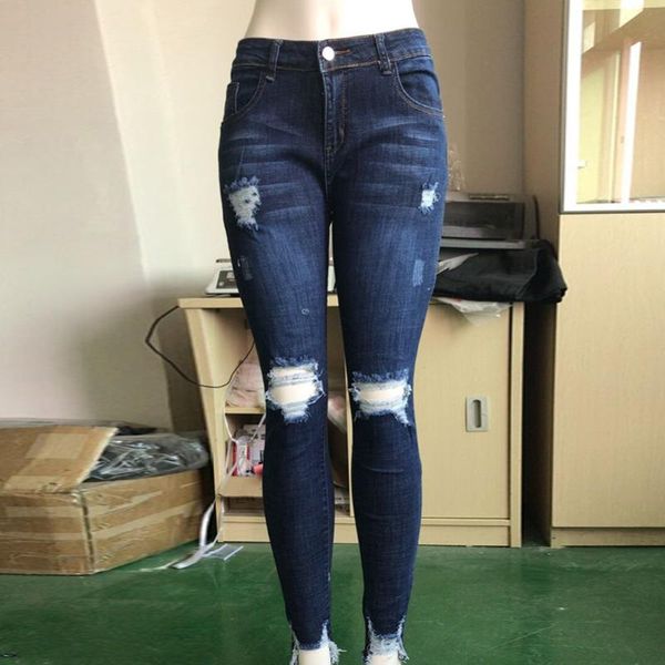 cotton streetwear ripped boyfriend summer fall jeans slim 2019 jeans women long waist new pencil pants casual denim high skinny, Blue
cotton streetwear ripped boyfriend summer fall jeans slim 2019 jeans women long waist new pencil pants casual denim high skinny, Blue