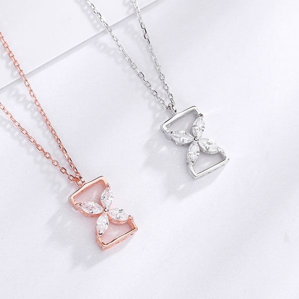 s925 sterling silver simple hourglass pendant luxury designer jewelry ladies wedding necklace 6-dh7170
s925 sterling silver simple hourglass pendant luxury designer jewelry ladies wedding necklace 6-dh7170