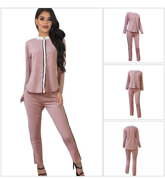 autumn spring panelled women tracksuits fashion designer female crew neck 2pc set casual sport ladies solid apparel, Gray
autumn spring panelled women tracksuits fashion designer female crew neck 2pc set casual sport ladies solid apparel, Gray