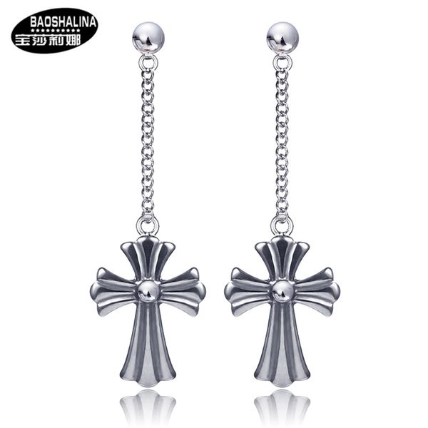 bosaruomo li na not easy to allergy cross earrings europe and america titanium steel ear stud stainless steel cross shelf fashio, Golden;silver
bosaruomo li na not easy to allergy cross earrings europe and america titanium steel ear stud stainless steel cross shelf fashio, Golden;silver