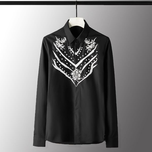 minglu cotton mens shirts luxury embroidry long sleeve mens dress shirts plus size 4xl solid color slim fit male, White;black
minglu cotton mens shirts luxury embroidry long sleeve mens dress shirts plus size 4xl solid color slim fit male, White;black