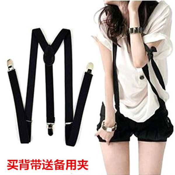 new mens womens universal suspender pants suit pants diao dai jia british style suspender pants bei dai jia, Black;white
new mens womens universal suspender pants suit pants diao dai jia british style suspender pants bei dai jia, Black;white