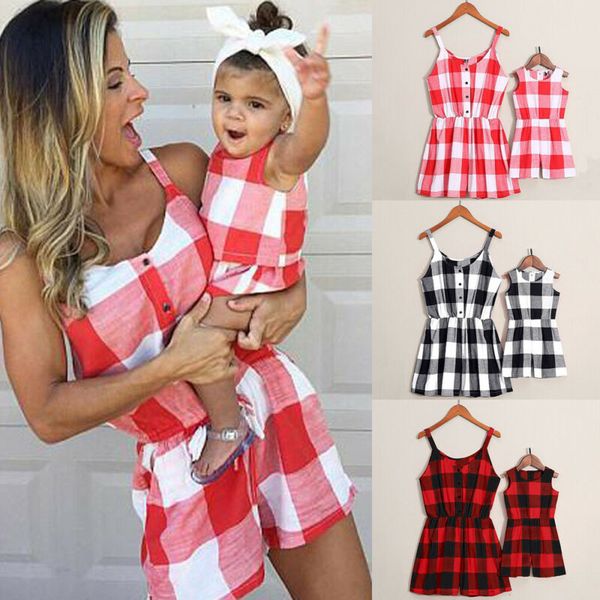 uk family matching clothes women girl mother and daughter plaid romper jumpsuit, Blue
uk family matching clothes women girl mother and daughter plaid romper jumpsuit, Blue