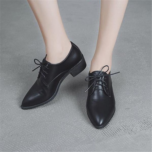 european shoe female spring autumn new style takes on brit small shoes thick and single shoe pointed social shoes, Black
european shoe female spring autumn new style takes on brit small shoes thick and single shoe pointed social shoes, Black