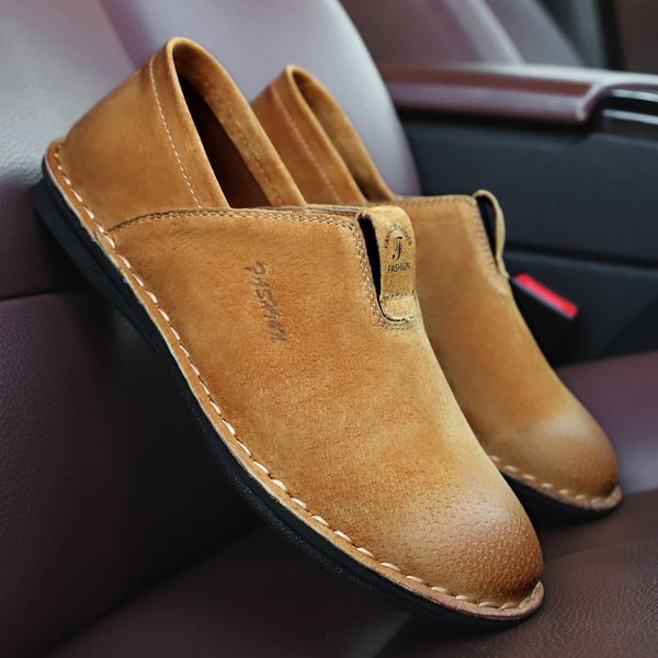new mens shoes antiskid slip on flats fashion suede shoes men vintage outdoor travel driving loafers office breathable footwear, Black
new mens shoes antiskid slip on flats fashion suede shoes men vintage outdoor travel driving loafers office breathable footwear, Black