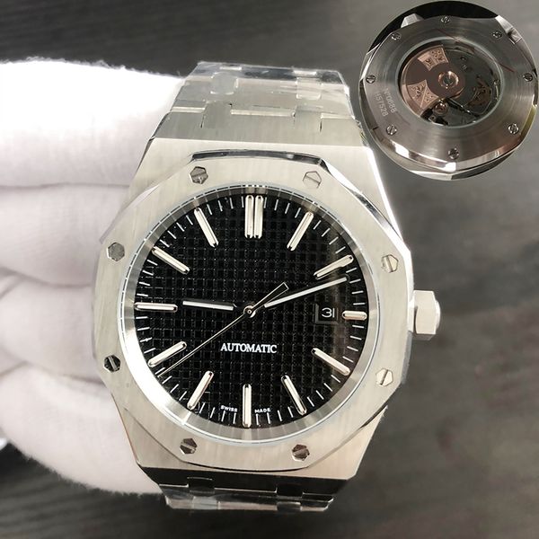 de watches steel 42mm full mechanical sapphire stainless strap watch business luminous wristwatch mens reloj simple waterproof lujo 5at cksb, Slivery;brown 
de watches steel 42mm full mechanical sapphire stainless strap watch business luminous wristwatch mens reloj simple waterproof lujo 5at cksb, Slivery;brown