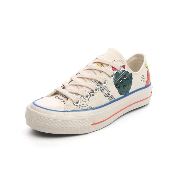 shoes women 2019 new summer cross straps hand-painted cartoon canvas shoes low to help comfortable women, Black
shoes women 2019 new summer cross straps hand-painted cartoon canvas shoes low to help comfortable women, Black