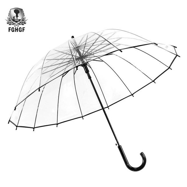 fghgf big long handle 16 rib transparent umbrella male female rain fashion solid automatic creative rainy clear
fghgf big long handle 16 rib transparent umbrella male female rain fashion solid automatic creative rainy clear