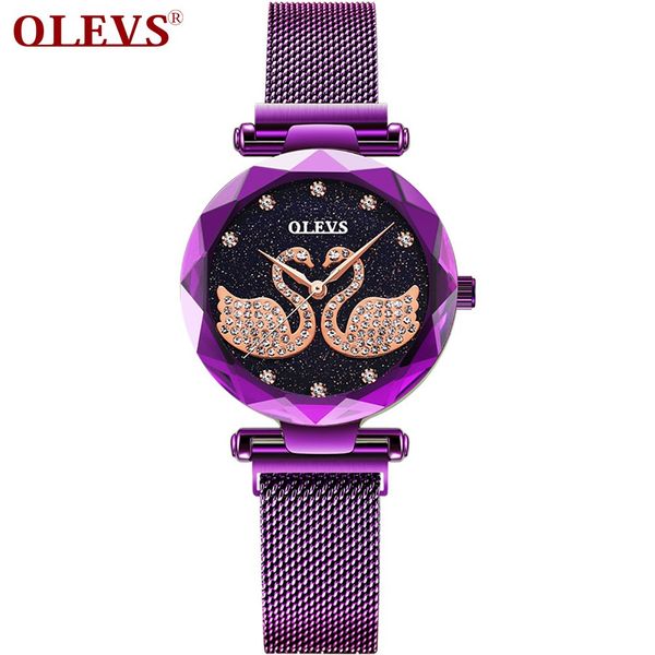olevs fashion luxury rhinestone women's watch stainless steel strap rose gold swan dial women's waterproof quartz watch, Slivery;brown
olevs fashion luxury rhinestone women's watch stainless steel strap rose gold swan dial women's waterproof quartz watch, Slivery;brown