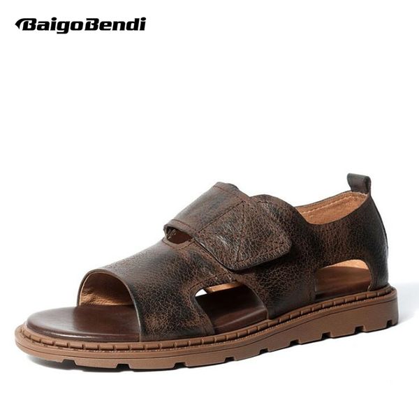 man leather sandals gladiator ankle strap hook loop sandals casual business man summer beach shoes out door slides, Black
man leather sandals gladiator ankle strap hook loop sandals casual business man summer beach shoes out door slides, Black