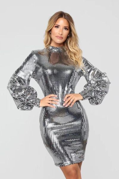 silver o neck sequined women elegant long sleeve dress 2018 vestido celebrity evening party bandage bodycon dresses, Black;gray
silver o neck sequined women elegant long sleeve dress 2018 vestido celebrity evening party bandage bodycon dresses, Black;gray
