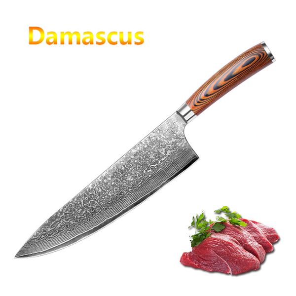 luokesi damascus steel 8 inch chef vg10 chef knife cooking household sharp fruit knife fish knife cutting meat
luokesi damascus steel 8 inch chef vg10 chef knife cooking household sharp fruit knife fish knife cutting meat
