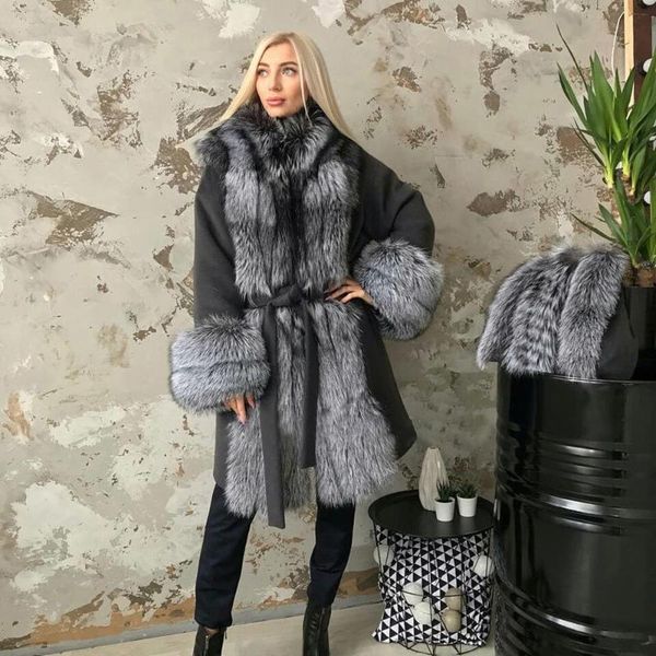 ckmorls real wool blend coat winter women jacket with natural fur collar cashmere overcoat ladies casual outerwear belt coat, Black
ckmorls real wool blend coat winter women jacket with natural fur collar cashmere overcoat ladies casual outerwear belt coat, Black