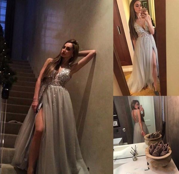 Paolo Sebasti Mermaid Prom Dresses 2019 Illusion Neck Rhinestone Beaded Evening Dresses Berta Party Gowns Front Slit Best Formal Dresses 
Paolo Sebasti Mermaid Prom Dresses 2019 Illusion Neck Rhinestone Beaded Evening Dresses Berta Party Gowns Front Slit Best Formal Dresses