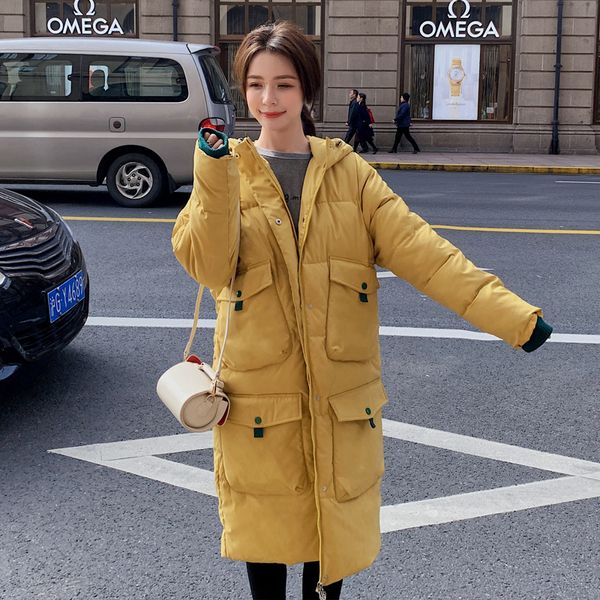 fashion loose cotton coat women 2019 new winter over the knee thicker large size jacket korean casual straight parka p110, Black
fashion loose cotton coat women 2019 new winter over the knee thicker large size jacket korean casual straight parka p110, Black