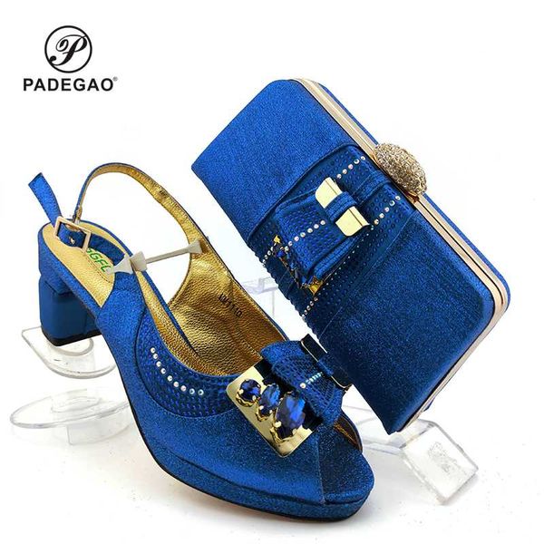 new arrivals blue color african matching shoes and bag set with shinning crystal comfortable heels for wedding with crystal, Black
new arrivals blue color african matching shoes and bag set with shinning crystal comfortable heels for wedding with crystal, Black