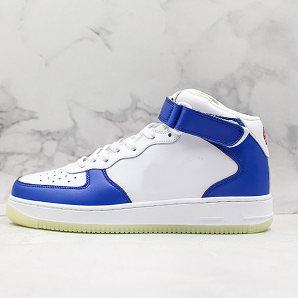 Forced 1 Mid Jewel 07 LV8 Skateboard Shoes White Blue Outdoor Basketball Sneakers For Men Designer Shoes 
Forced 1 Mid Jewel 07 LV8 Skateboard Shoes White Blue Outdoor Basketball Sneakers For Men Designer Shoes