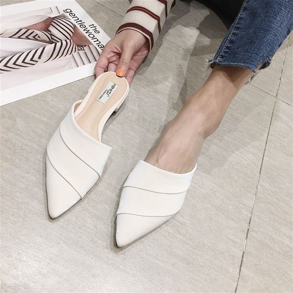 pointed toe mules women slip on shoes shallow low heels slippers fashion patchwork leather slide zapatos mujer beige pink yellow, Black
pointed toe mules women slip on shoes shallow low heels slippers fashion patchwork leather slide zapatos mujer beige pink yellow, Black