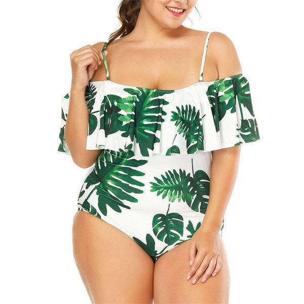 2019 plus size women swimwear body suits boho printed off shoulder ruffles sling swimsuit ladies beachwear bathing suit s-2xl, White;black
2019 plus size women swimwear body suits boho printed off shoulder ruffles sling swimsuit ladies beachwear bathing suit s-2xl, White;black