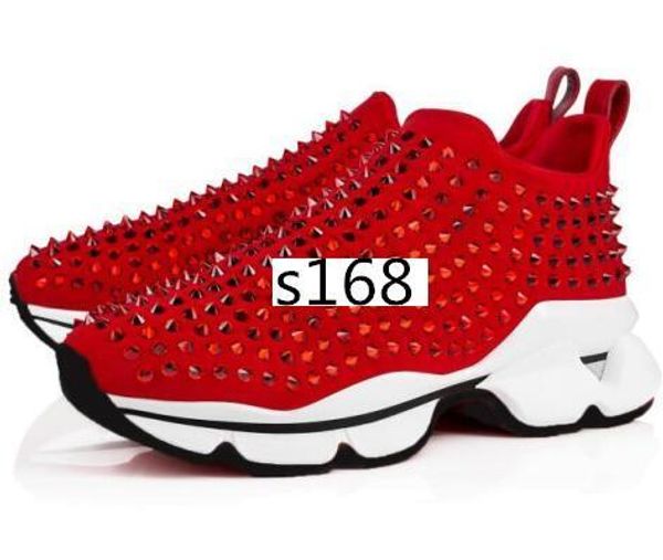 brand men designer running red shoes krystal spike sock trainers bottom sneakers neoprene rivet sneaker for 8, Black
brand men designer running red shoes krystal spike sock trainers bottom sneakers neoprene rivet sneaker for 8, Black
