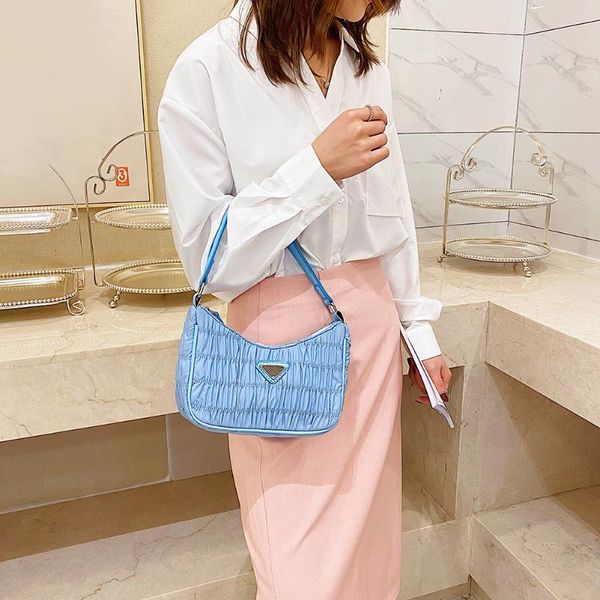 nylon women simple handbag retro evening clutch pleated pure color shoulder bag female evening clutch shopping tote purses
nylon women simple handbag retro evening clutch pleated pure color shoulder bag female evening clutch shopping tote purses
