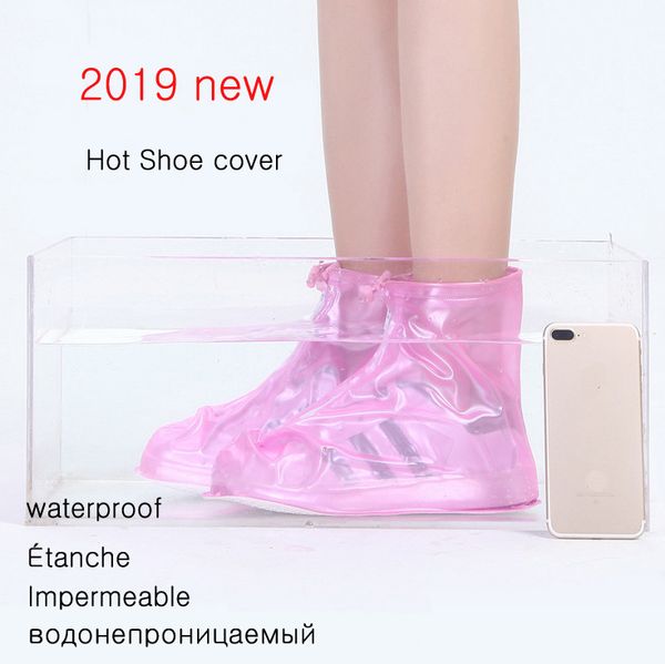 2019 shoe cover rain boots women thicken fashion waterproof rainproof pvc slip rainboots outside high boot cover moisture proof, Black
2019 shoe cover rain boots women thicken fashion waterproof rainproof pvc slip rainboots outside high boot cover moisture proof, Black