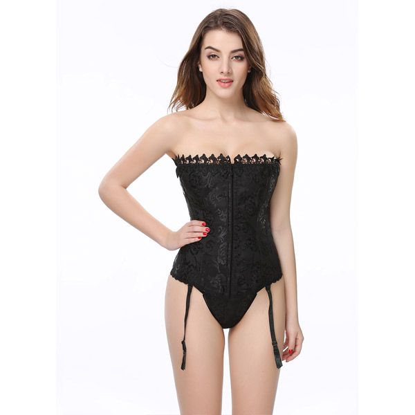 2020 black women jacquard overbust corselet hollow out spandex bustiers and corsets with suspender belts slim lace lingerie 895, Black;white
2020 black women jacquard overbust corselet hollow out spandex bustiers and corsets with suspender belts slim lace lingerie 895, Black;white