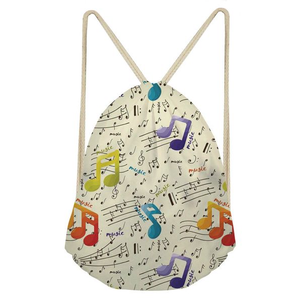 thikin portable drawstring bags girls shoes bags women music notes travel pouch storage polyester backpack high quality
thikin portable drawstring bags girls shoes bags women music notes travel pouch storage polyester backpack high quality