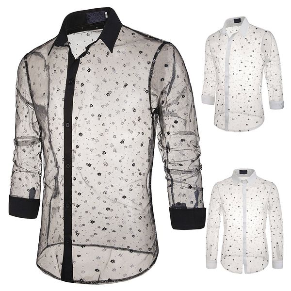 hollow out slim shirts chemise homme thin slim hawaiian shirt transparent men shirt casual print camisa masculina, White;black
hollow out slim shirts chemise homme thin slim hawaiian shirt transparent men shirt casual print camisa masculina, White;black